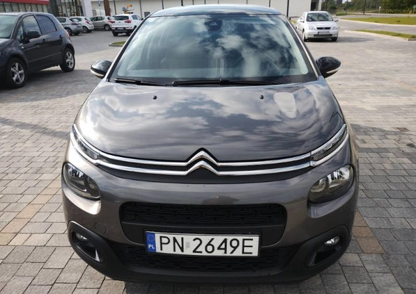 Citroen C3 cena 42800 przebieg: 44550, rok produkcji 2019 z Konin małe 154